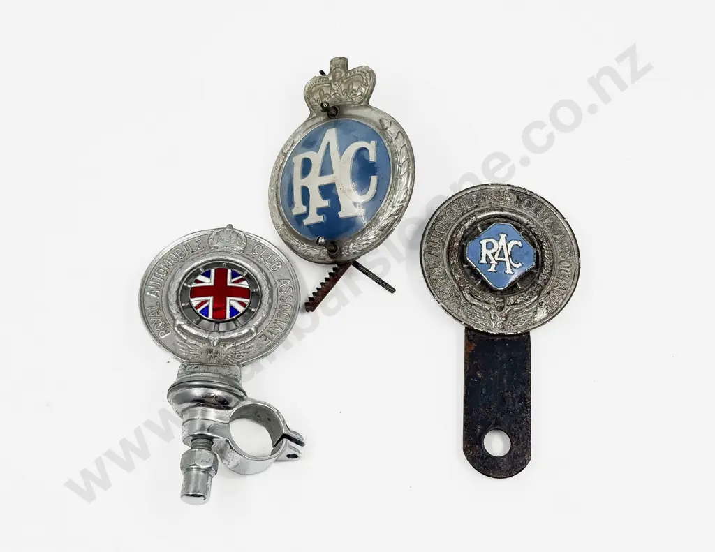 Three Royal Automobile Club RAC Car Grille Badges Image 1++