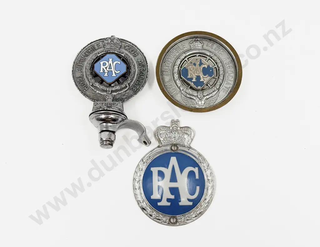 Three Royal Automobile Club RAC Car Grille Badges Image 1++