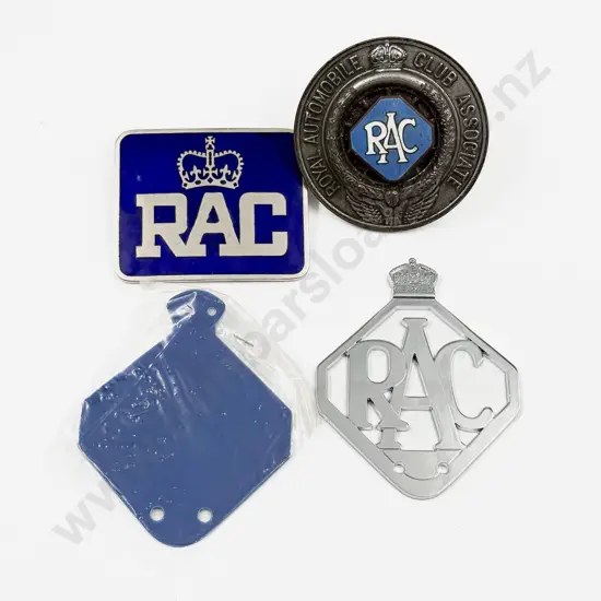 Three Royal Automobile Club RAC Car Grille Badges