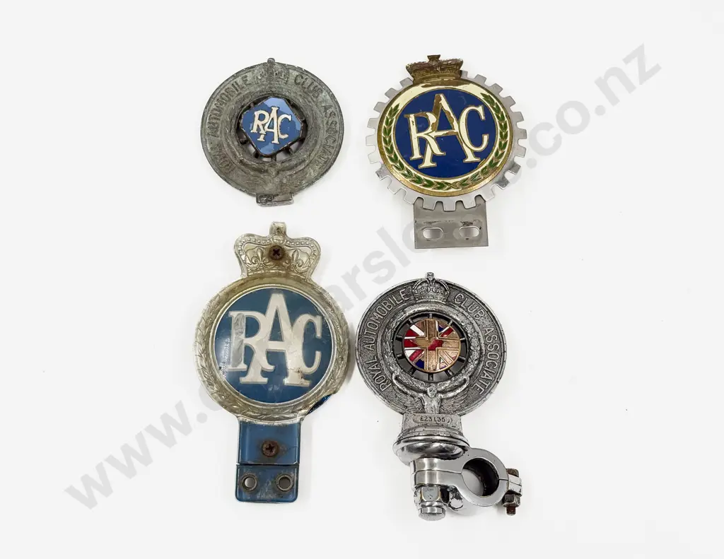 Four Royal Automobile Club Car Grille Badges (with faults) Image 1++