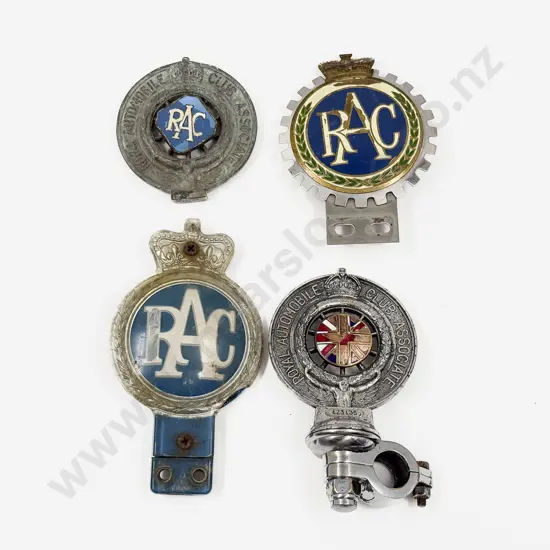 Four Royal Automobile Club Car Grille Badges (with faults)