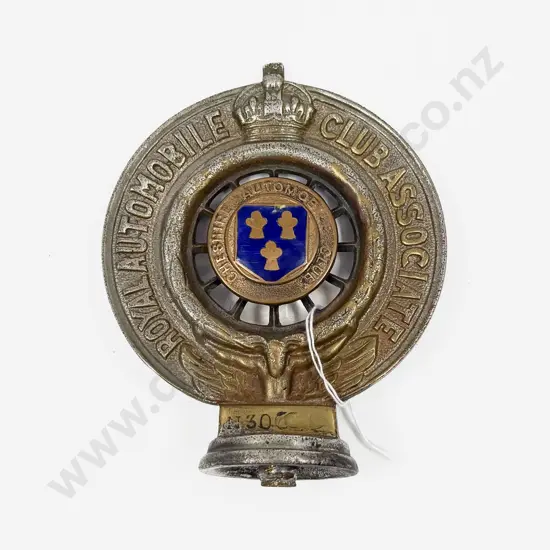 Royal Automobile Club Associate Cheshire Club Car Badge