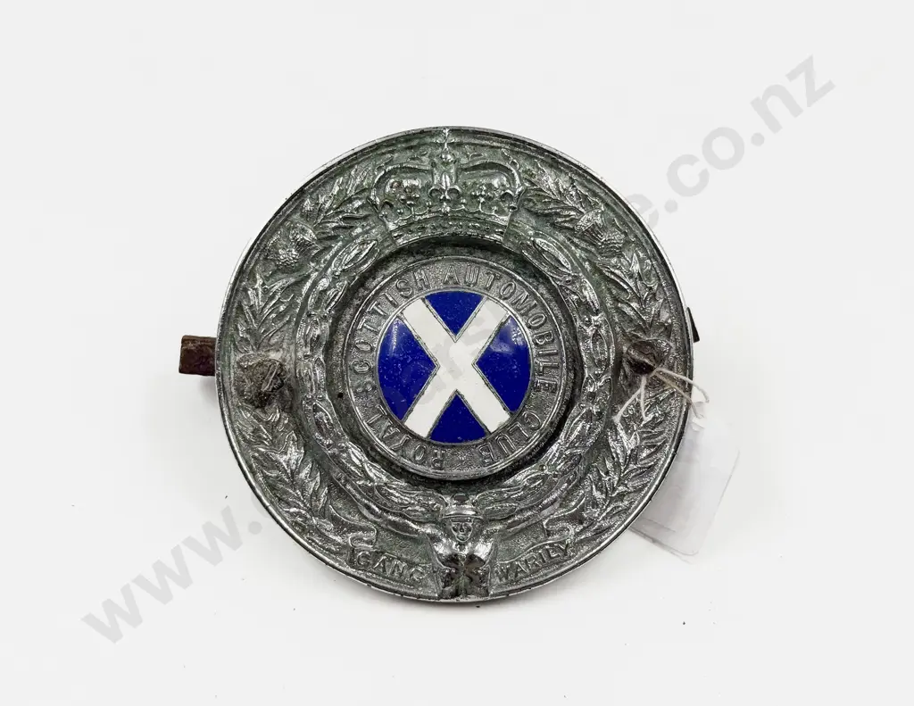 Vintage Royal Scottish Automobile Club Car Badge Image 1++