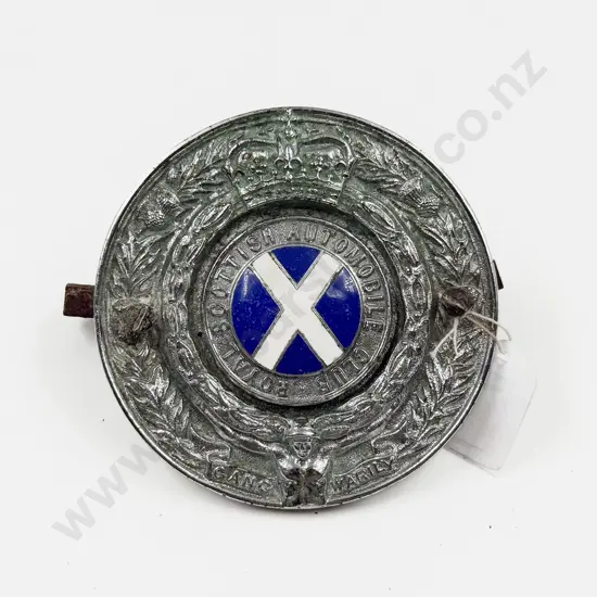 Vintage Royal Scottish Automobile Club Car Badge