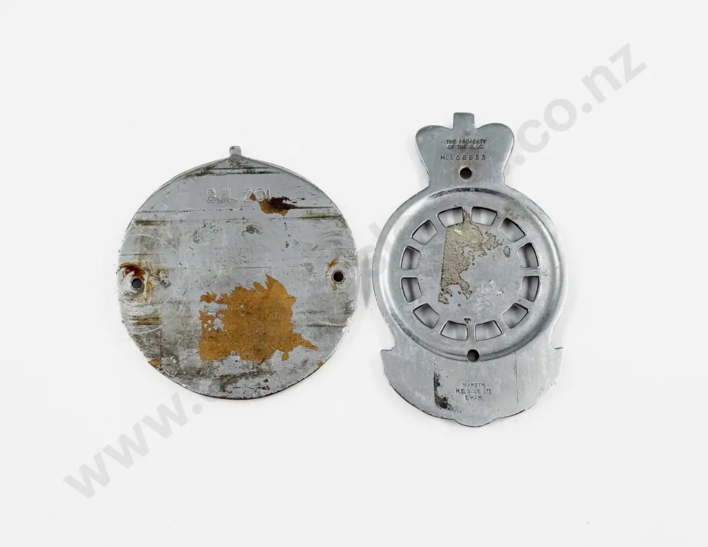 Vintage Royal Scottish Automobile Club Car Badge and EdwVII Royal Automobile Car Badge Image 1++