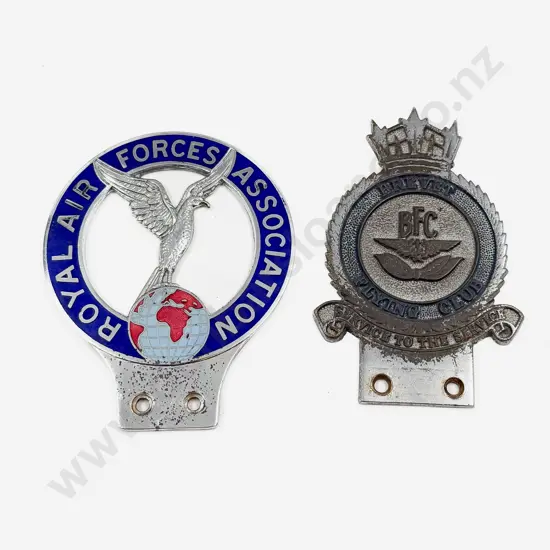 Royal Air Forces Association Car Badge and BFC Brevet Flying Club Car Badge