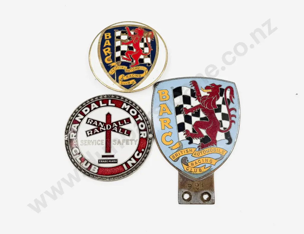 Butler BARC Enamelled Car Badge with BARC and Randall Motor Club Image 1++