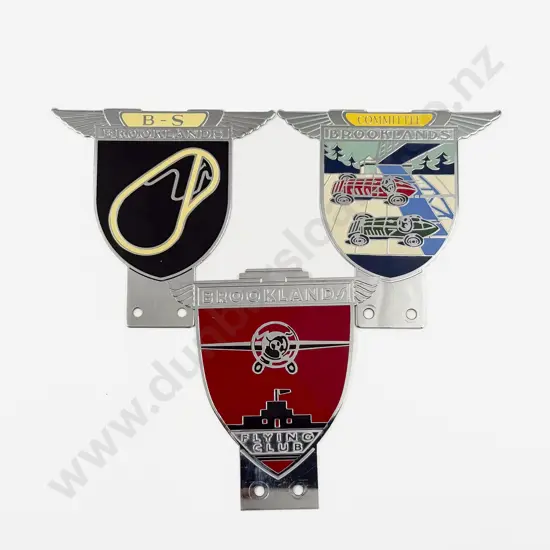 2007 Ltd Ed Reproduction Brooklands Committee Car Badge and Two Others