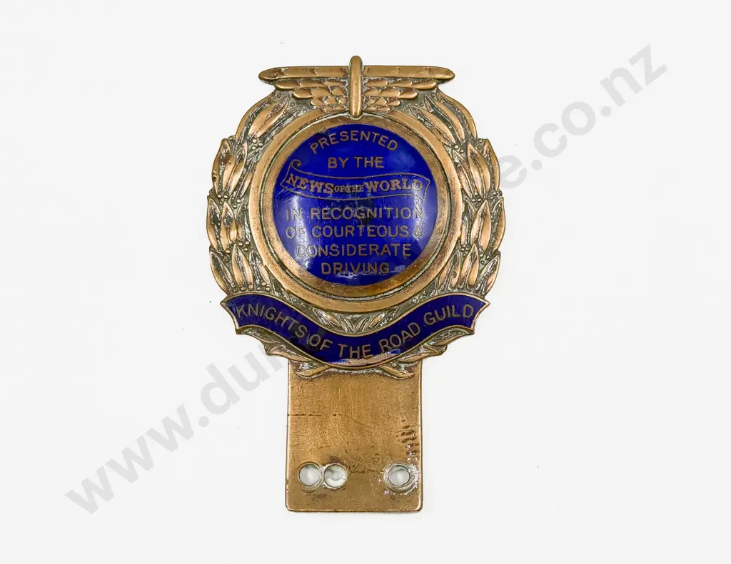 News of the World Presentation Enamelled Car Badge Image 1++