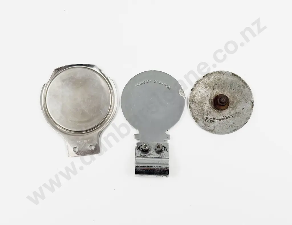 Three British Motor Club Badges - Northern Sports Car Club Inc - C&H Motor Club & IAM Image 1++