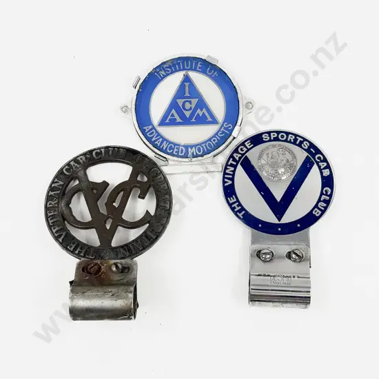 The Veteran Car Club of Great Britain Badge - The Vintage Sports Car Club and I (C)AM Badge