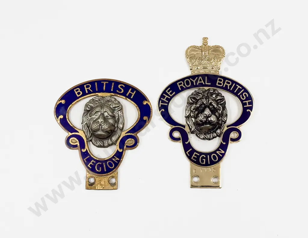C1950's British Legion and Royal British Legion Car Badges Image 1++