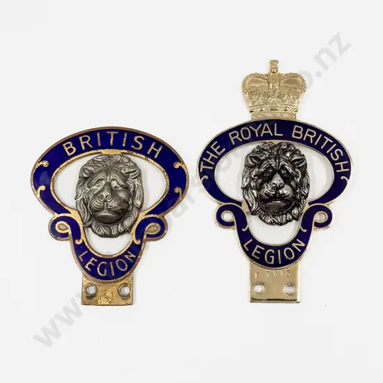 C1950's British Legion and Royal British Legion Car Badges