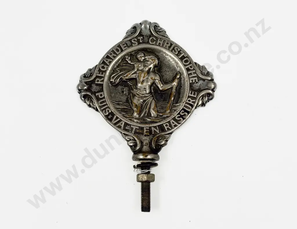 Vintage Recarde St Christopher Puis Va-t-En Rassure Car Badge Image 1++