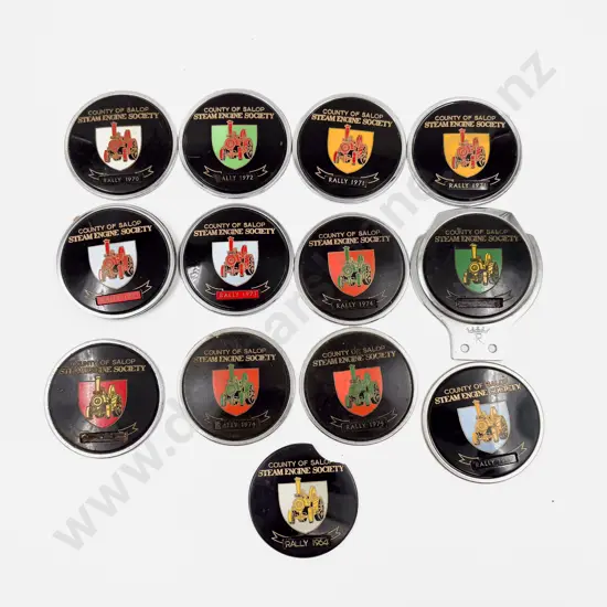 Collection County of Salop Steam Engine Society Rally Badges