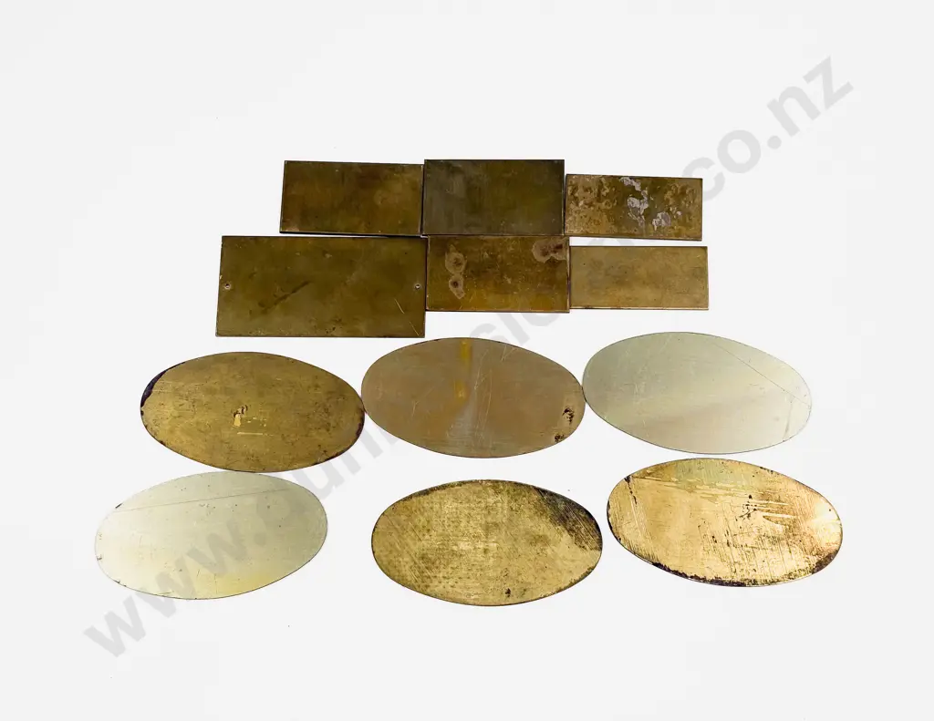 Collection of Brass County of Salop Steam Engine Society Rally Badges Image 1++