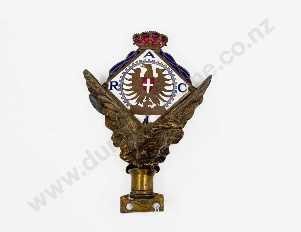 Vintage Pre-War Royal Automobile Club Italy (RACI) Radiator/ Car Badge Image 1++