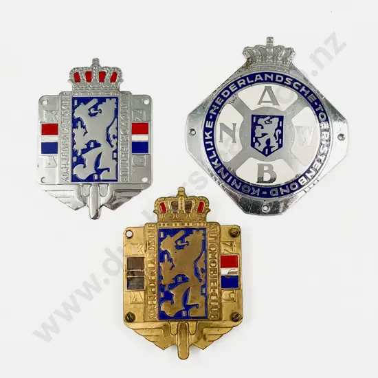 Netherlands Three Automobile Club/Association Car Badges