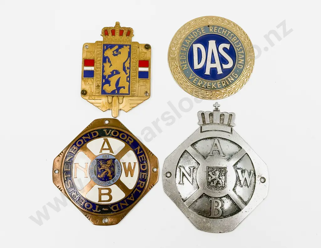 Netherlands Three Automobile Club/Association Car Badges Image 1++
