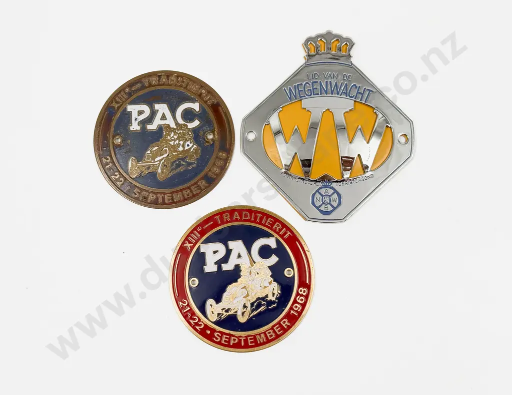 Netherlands Three Automobile Club/Association Car Badges Image 1++