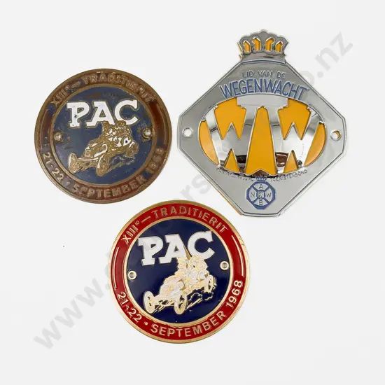 Netherlands Three Automobile Club/Association Car Badges