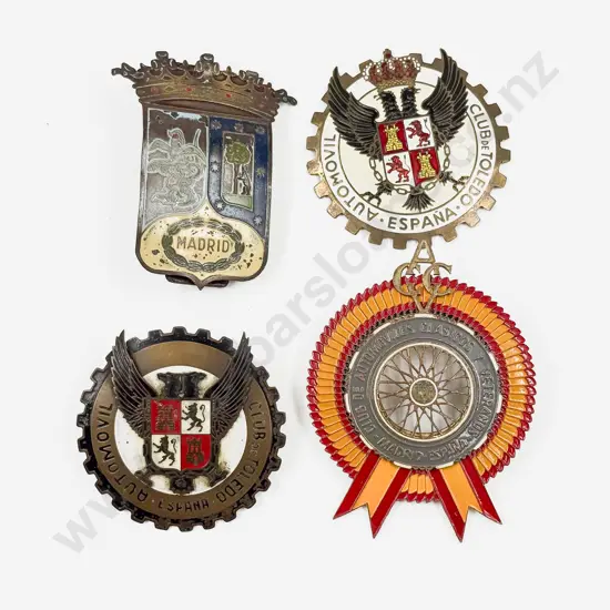 Spain Four Automobile Club/Association Car Badges