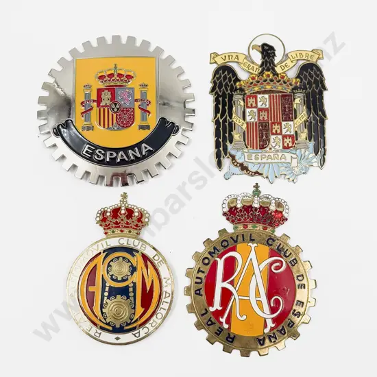 Spain Four Automobile Club/Association Car Badges