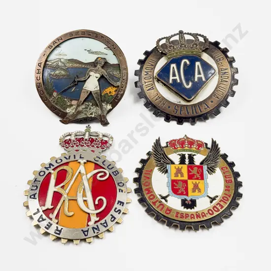 Spain Four Automobile Club/Association Car Badges