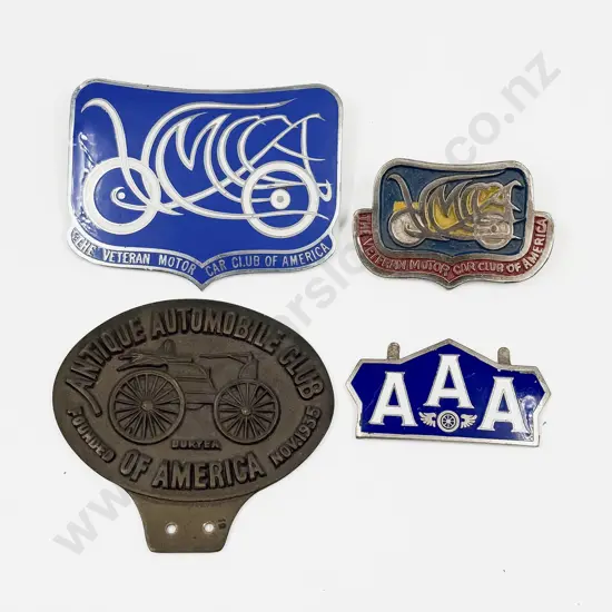 Four VMCCA Veteran Motor Car Club of America Grille Badges