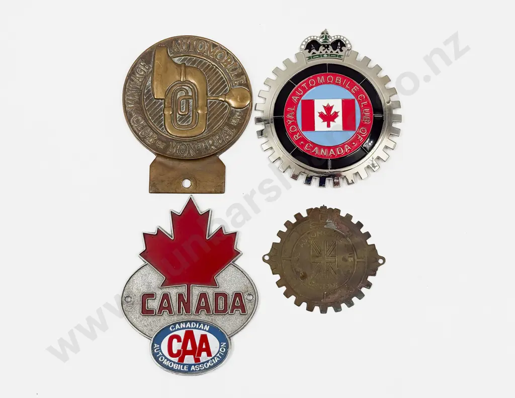 Canada Three Automobile Club and Association Car Badges and Plaque Image 1++