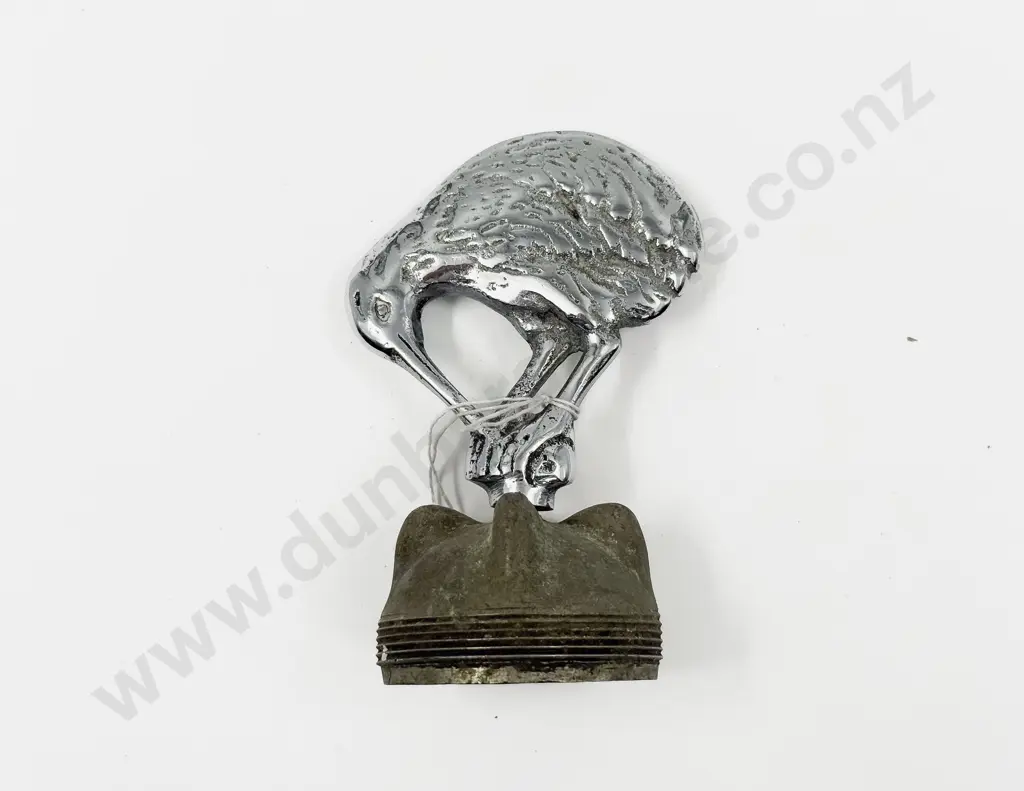 Vintage Hand Crafted Chromed Kiwi Car Hood Ornament Image 1++