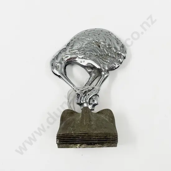 Vintage Hand Crafted Chromed Kiwi Car Hood Ornament