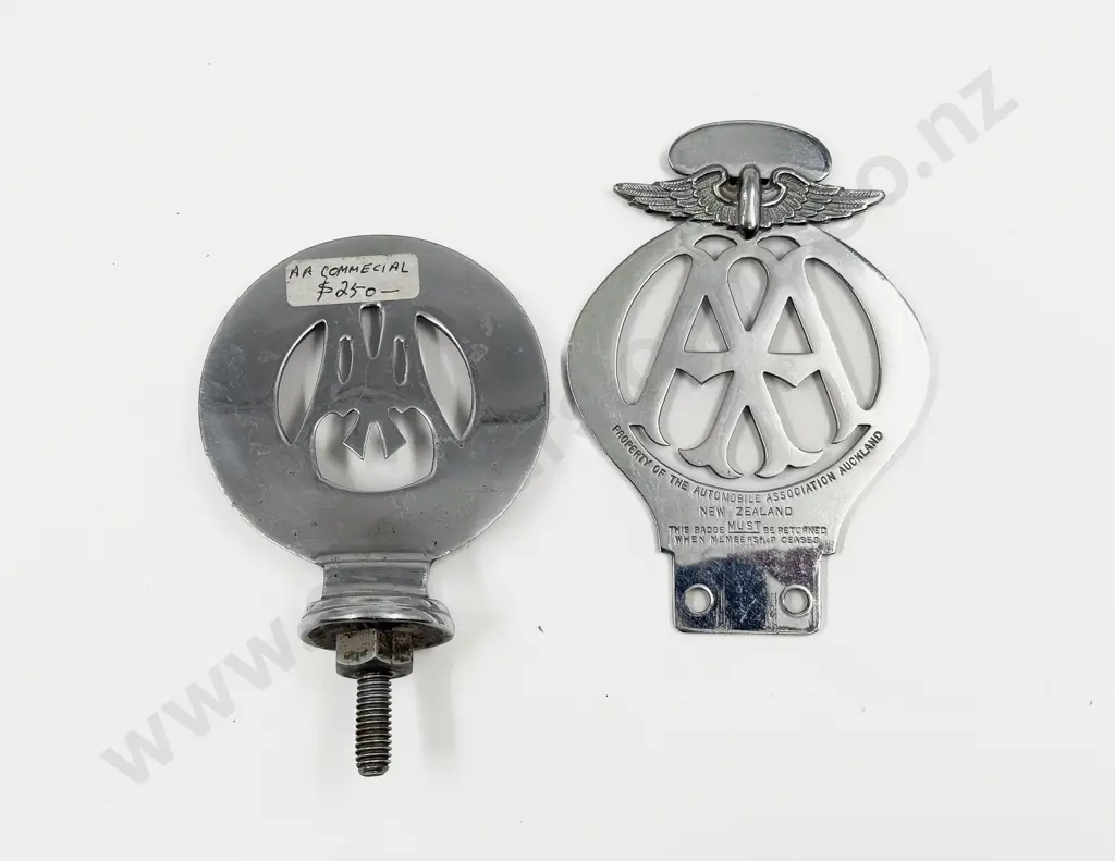 NZ Commercial Auto Association Auckland and NZ AA Auckland #A1258 Car Badges Image 1++