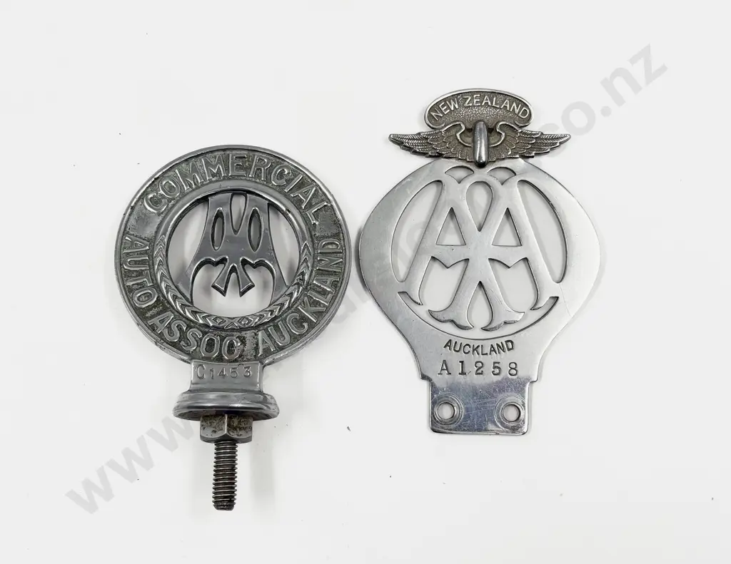 NZ Commercial Auto Association Auckland and NZ AA Auckland #A1258 Car Badges Image 1++