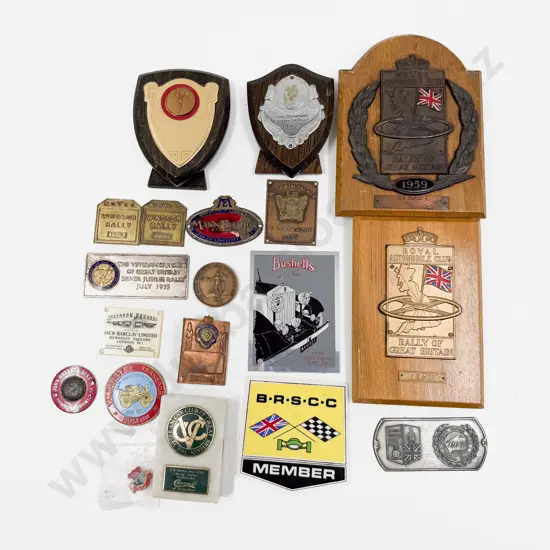 Collection UK Rally and Other Event Automobile Commemorative Plaque Medallions