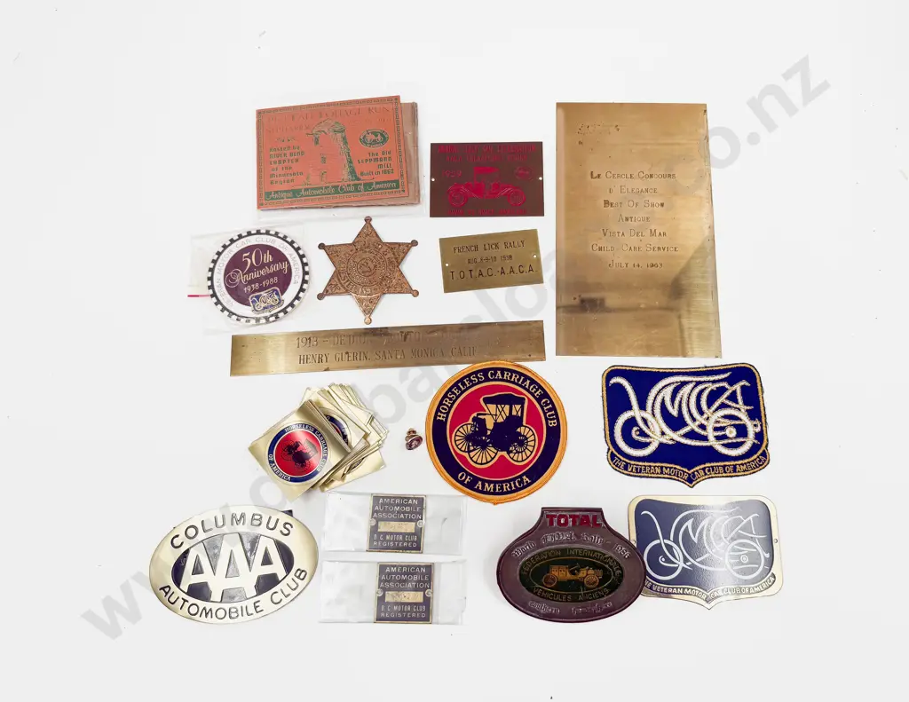 Collection US Rally and Other Event Automobile Commemorative Plaque Medallions Image 1++