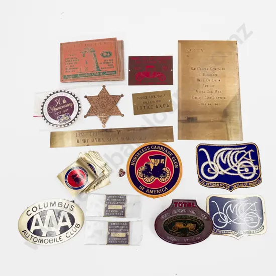 Collection US Rally and Other Event Automobile Commemorative Plaque Medallions