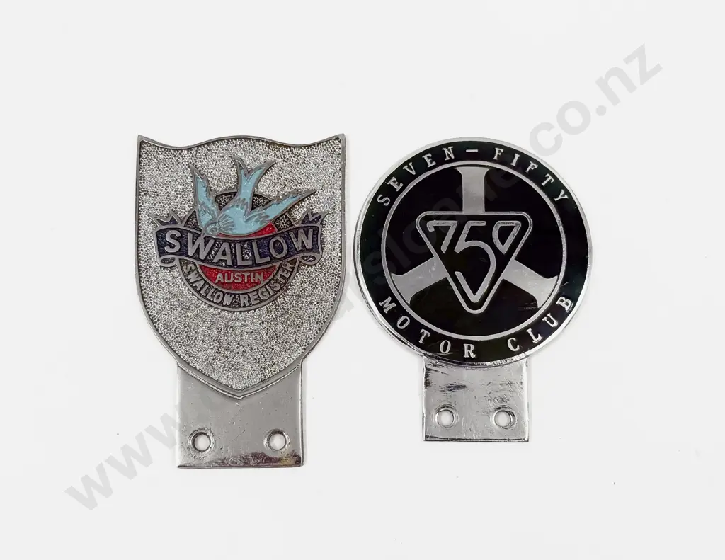 Swallow Austin and 750 Motor Club Car Badges Image 1++