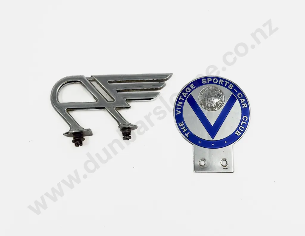Austin of England Flying "A" Car Mascot with The Vintage Sports-Car Club Badge Image 1++