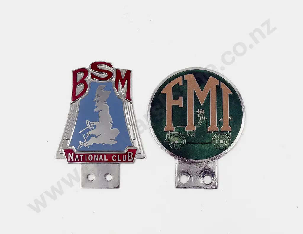 BSM National Club and FMI Car Badges Image 1++
