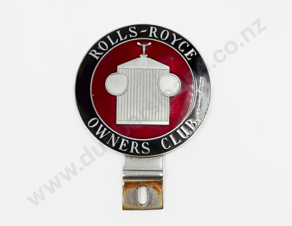 Large C1950s-1970s Rolls-Royce Owners Club RROC Enamelled Car Badge Image 1++