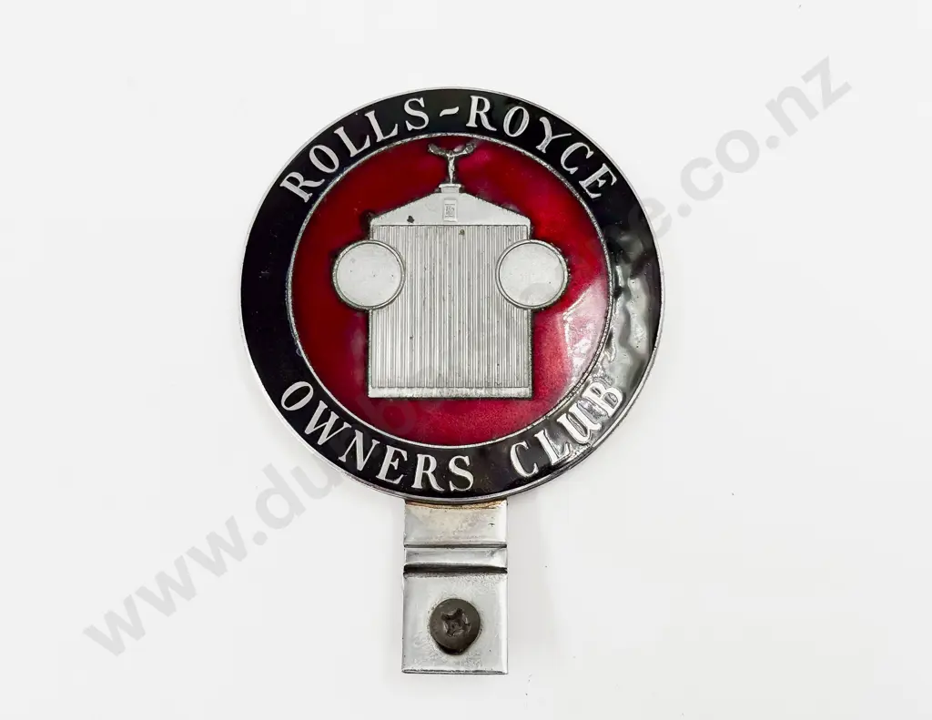 Large C1950s-1970s Rolls-Royce Owners Club RROC Enamelled Car Badge Image 1++