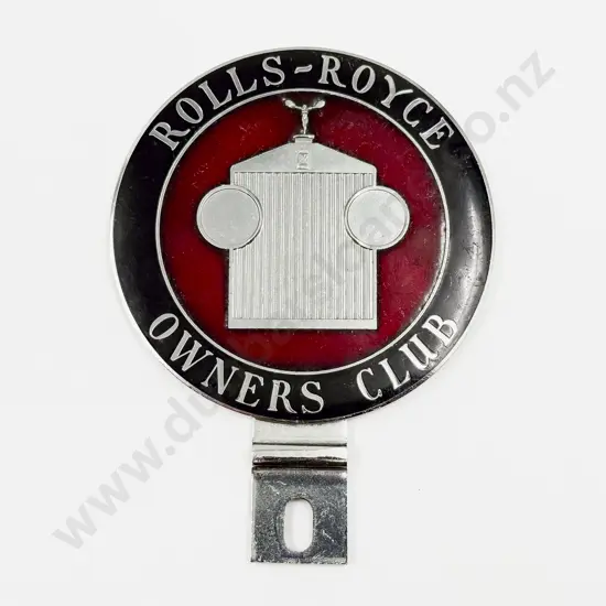 Large C1950s-1970s Rolls-Royce Owners Club RROC Enamelled Car Badge