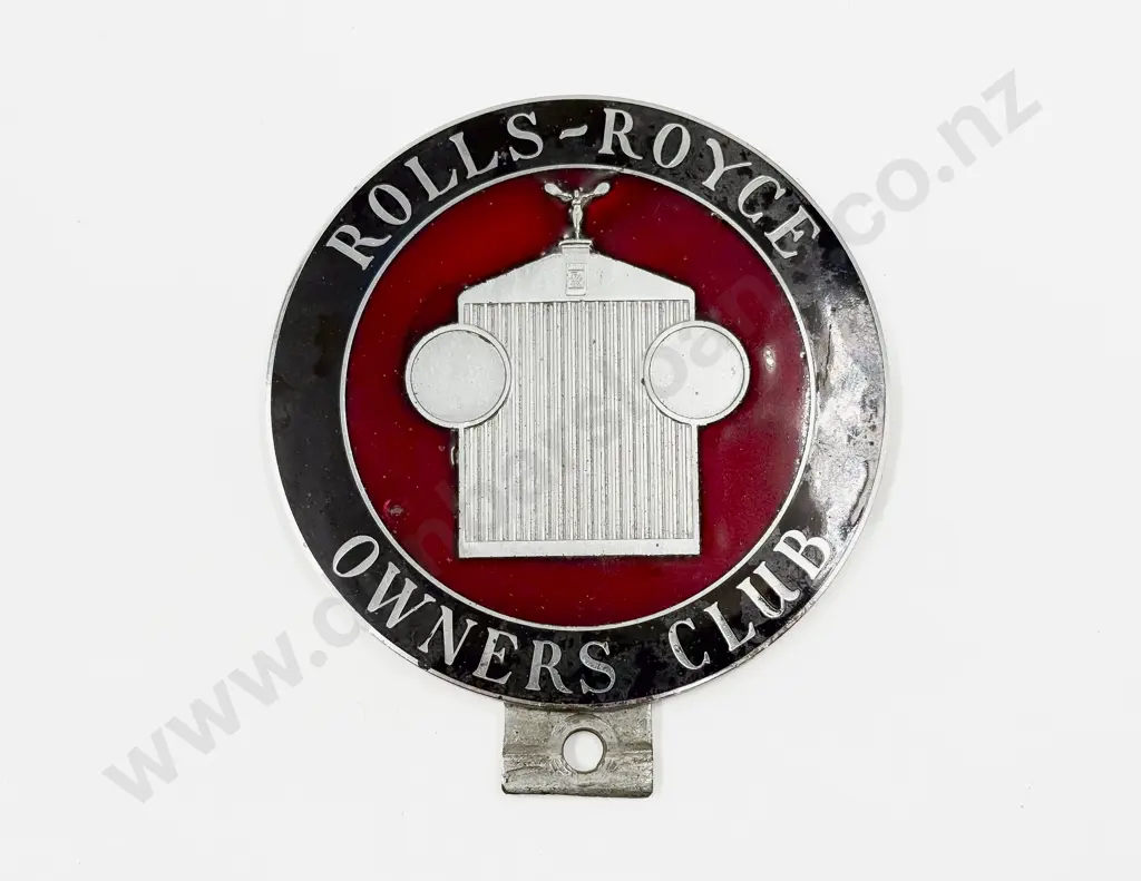 Large C1950s-1970s Rolls-Royce Owners Club RROC Enamelled Car Badge Image 1++