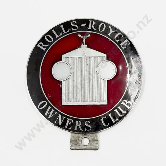 Large C1950s-1970s Rolls-Royce Owners Club RROC Enamelled Car Badge