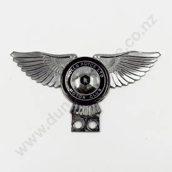 1950’s Rolls-Royce Ltd Motor Club Car Badge
