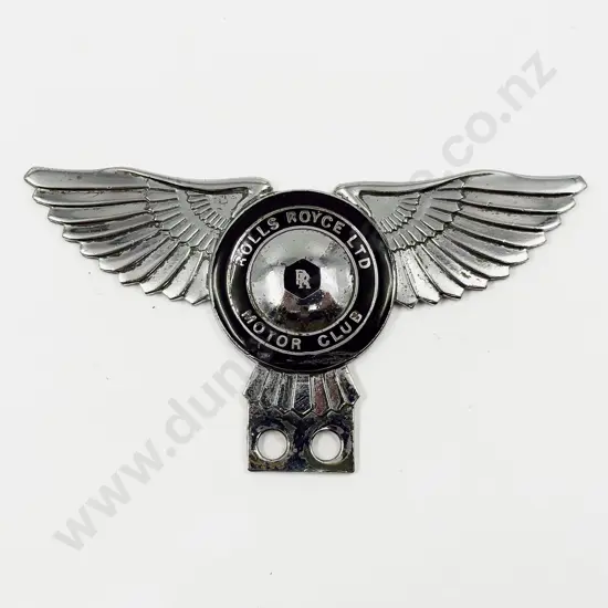 1950’s Rolls-Royce Ltd Motor Club Car Badge