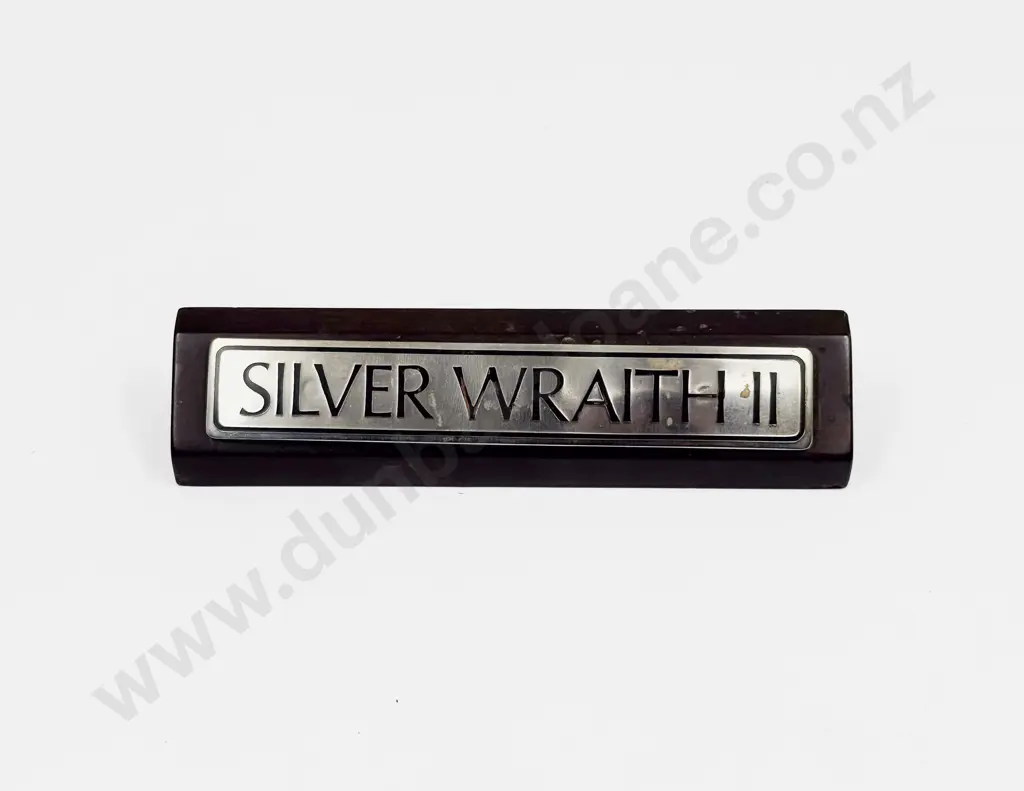 C1977-80 Silver Wraith II Boot Badge - Wood Mounted As Desk Stand Image 1++