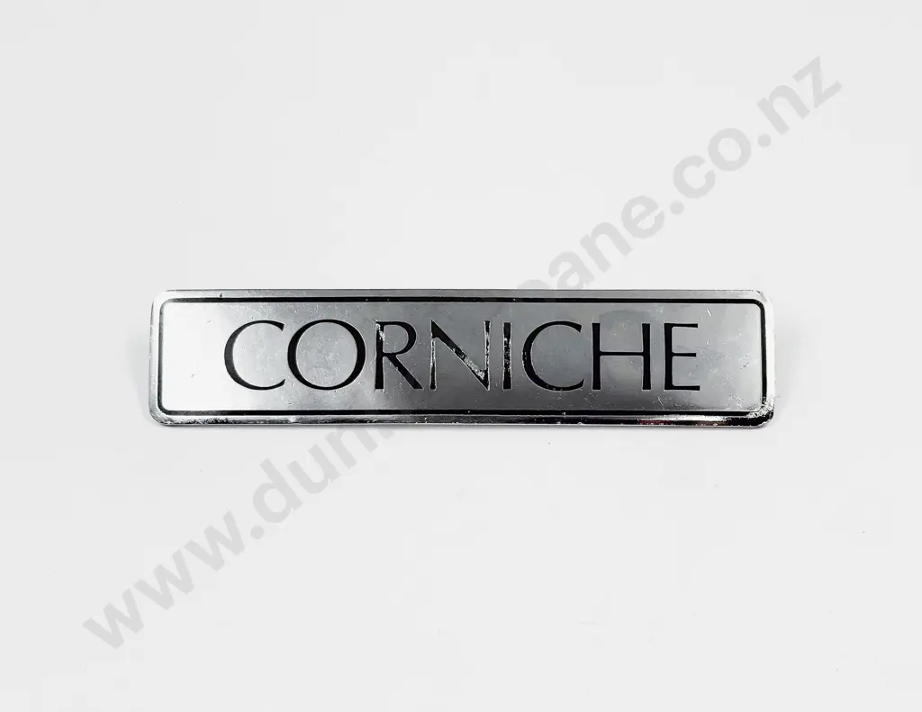 Chrome/Black Enamel Corniche Boot Badge Image 1++