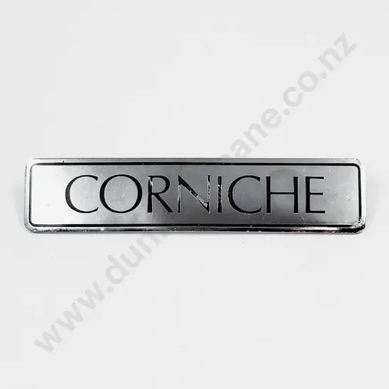 Chrome/Black Enamel Corniche Boot Badge